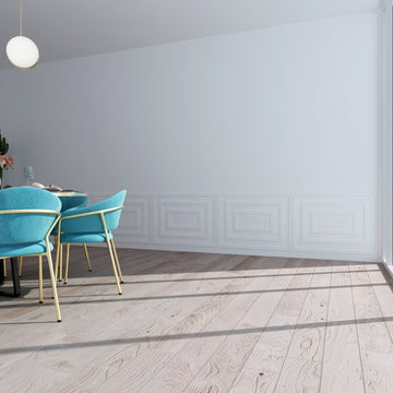 Geometric Accent Wall Paneling