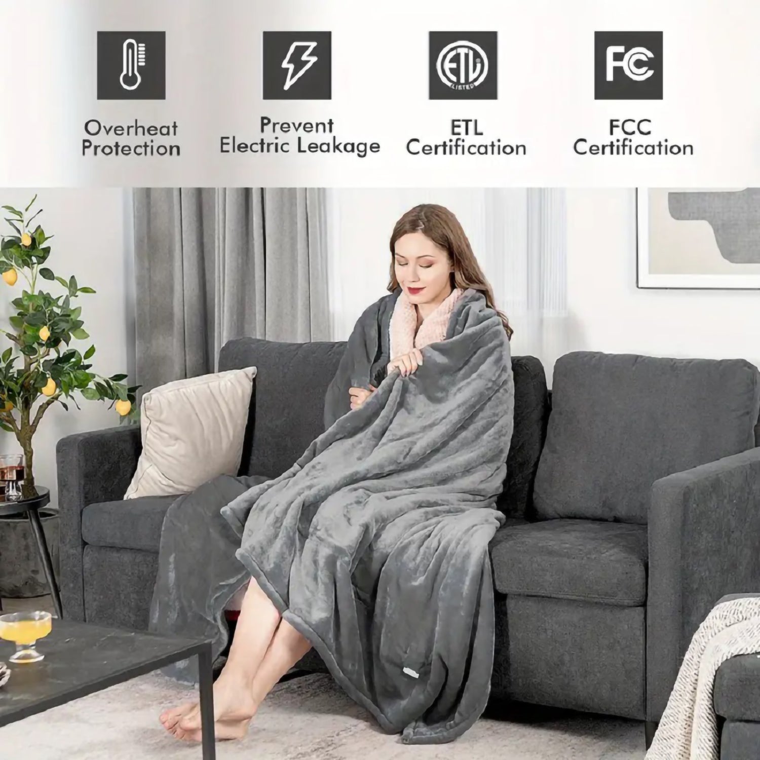 Premium Dual-Control Heated Blanket