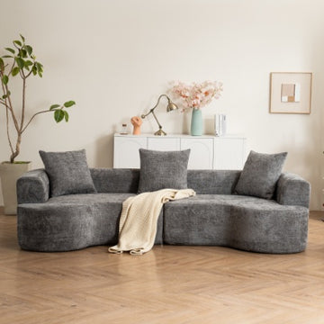 Premium Curved 3-Seater Sofa