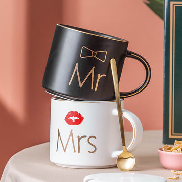 Ceramic Couple Mug Matching Coffee Set