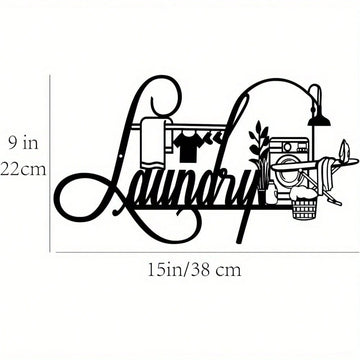 Rustic Metal Laundry Room Wall Sign